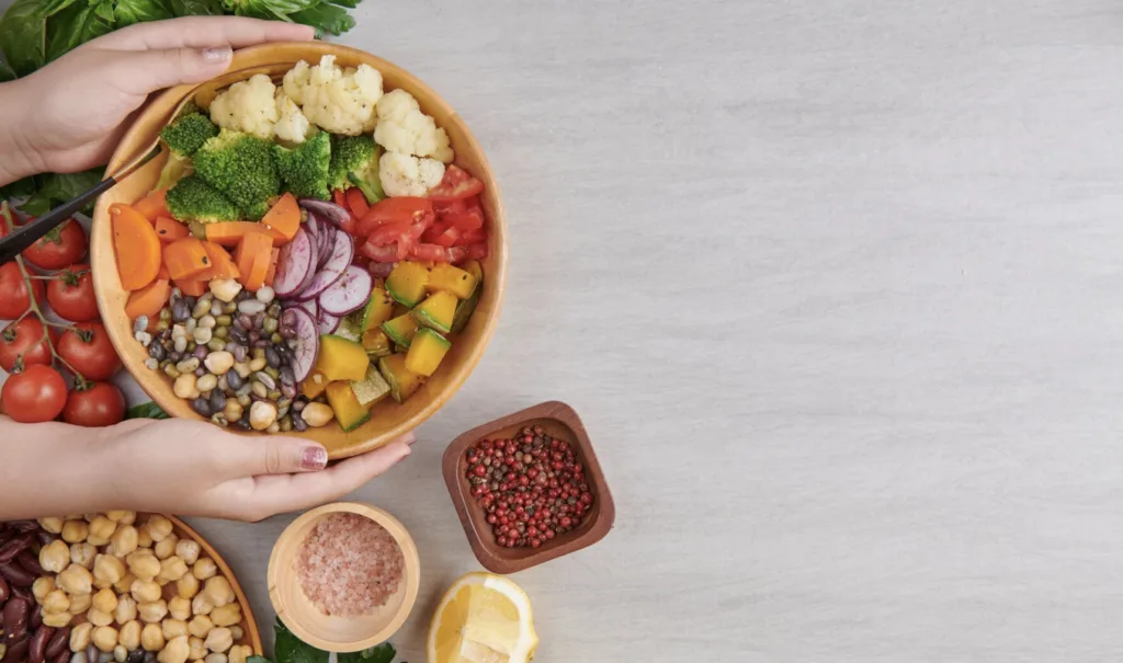clean eating healthy bowl of food