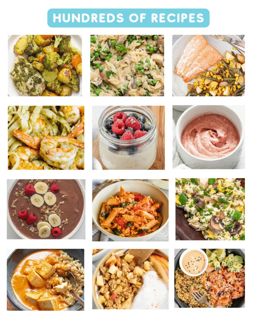 sample meal plan images