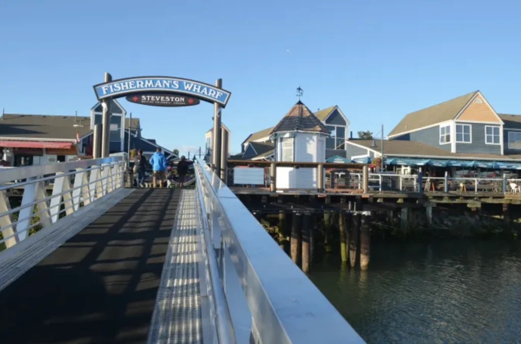 fishermans warf in Steveston Village near Richmond 